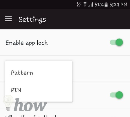 add a password android 