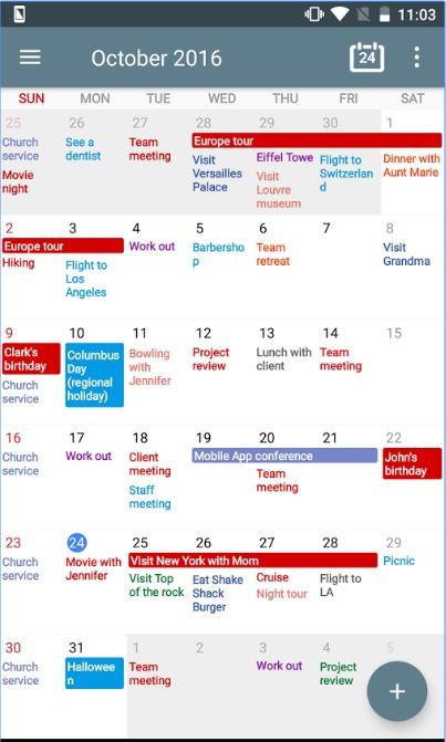 Calendar apps for your Android device 
