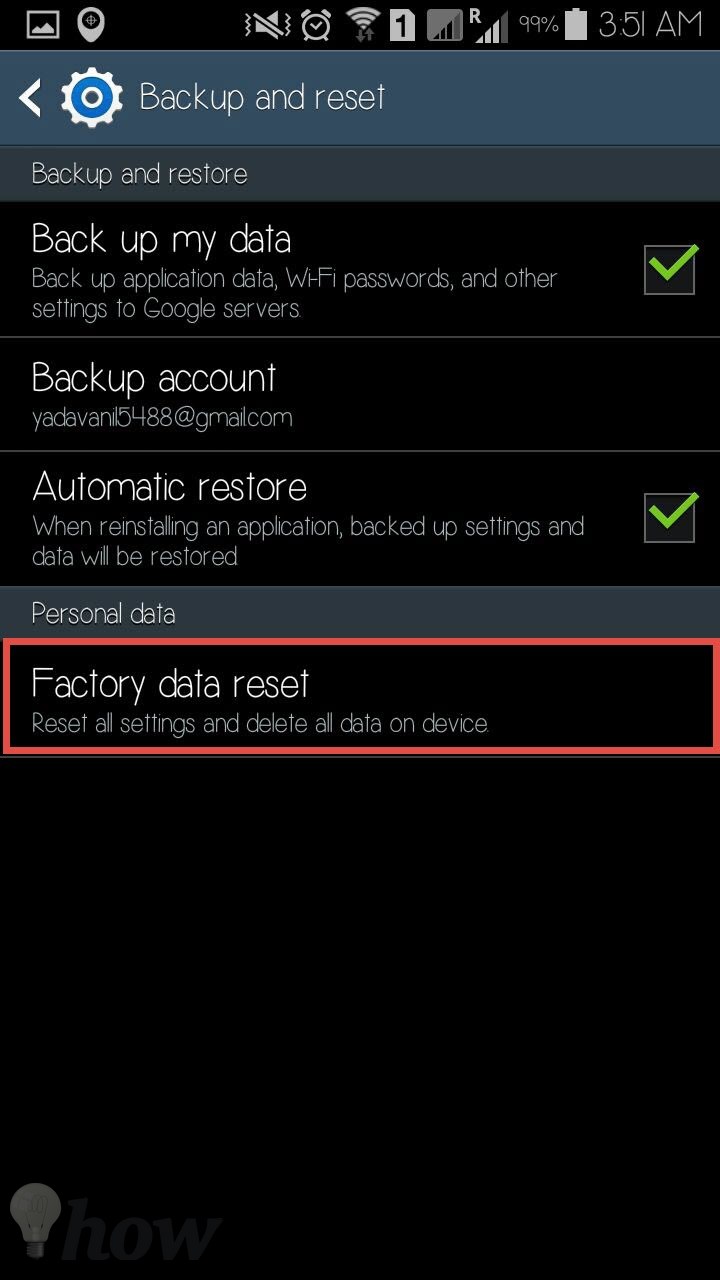 How to reset Android Phone 2