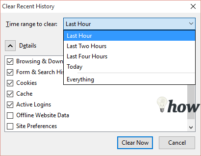 how to delete history 