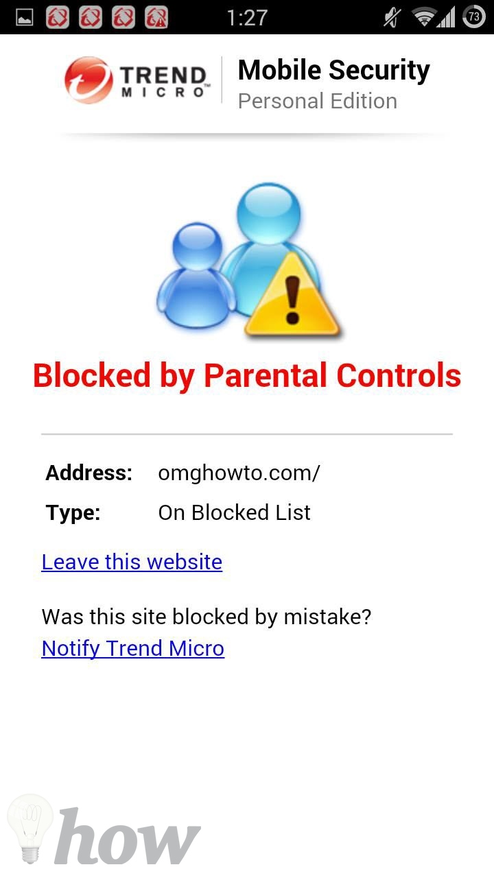 block website ios android