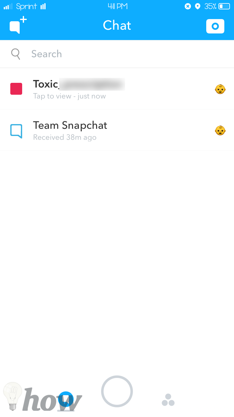 screenshot Snapchat 