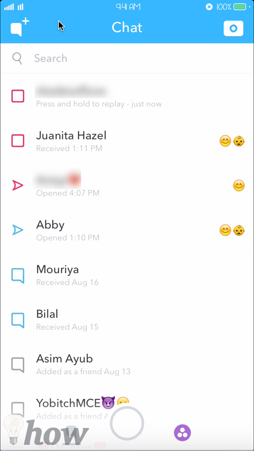screenshot Snapchat 