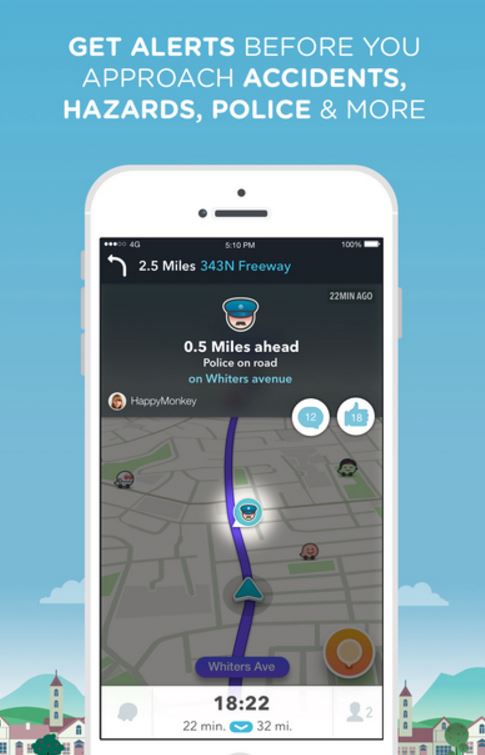 Waze Best navigation App doe iOS