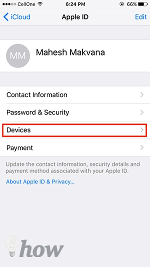 Remove a Device From Your iCloud 