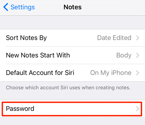 Reset the Notes Password