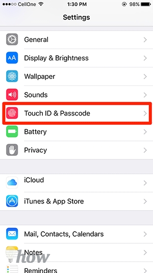 How to Disable the Touch ID 2