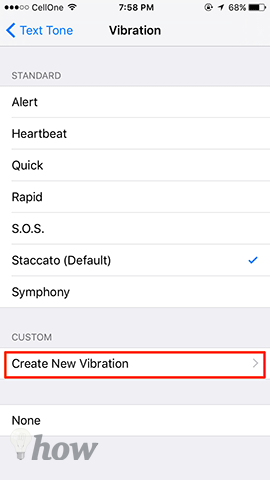 Create Custom Vibrations for Calls 