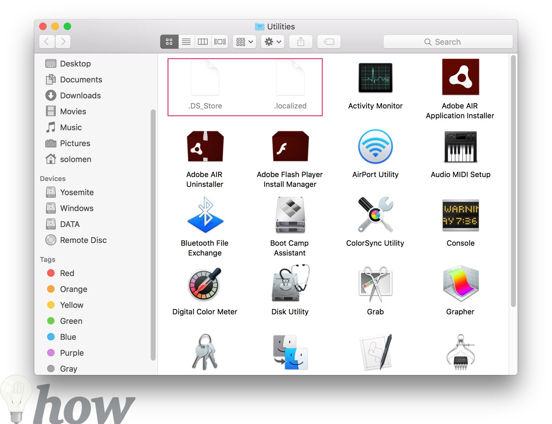 how to hide show files mac 7