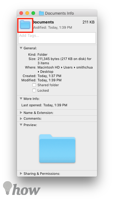 change folder icons on Mac
