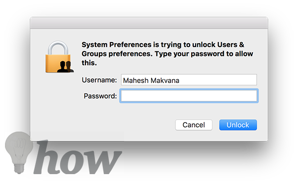 delete a user account on your Mac