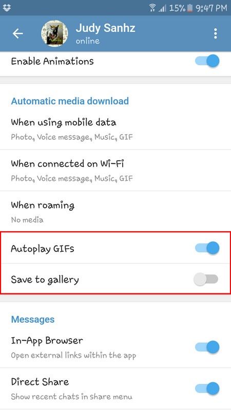 Automatic media download