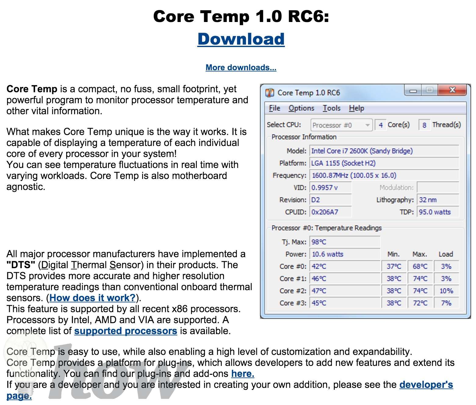 best CPU temperature monitors software