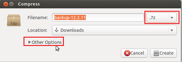 install 7zip on ubuntu 