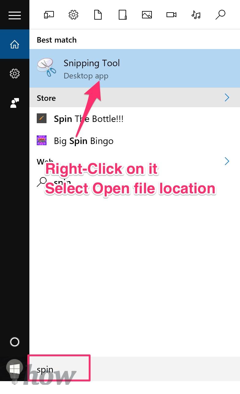 create a keyboard shortcut for Snipping Tool