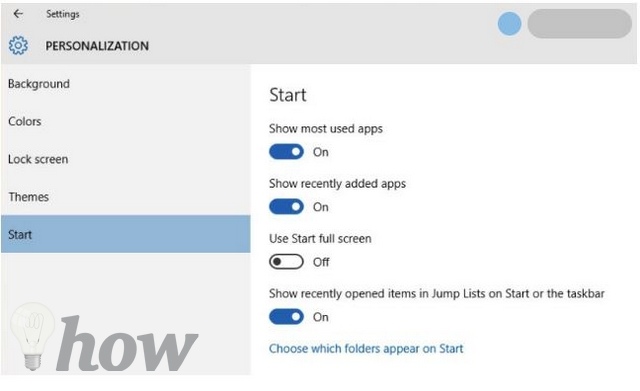 customize the Windows 10 start menu
