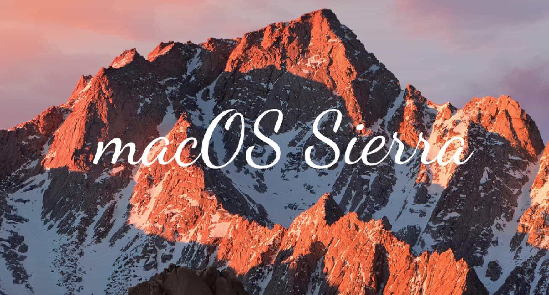 install macOS Sierra