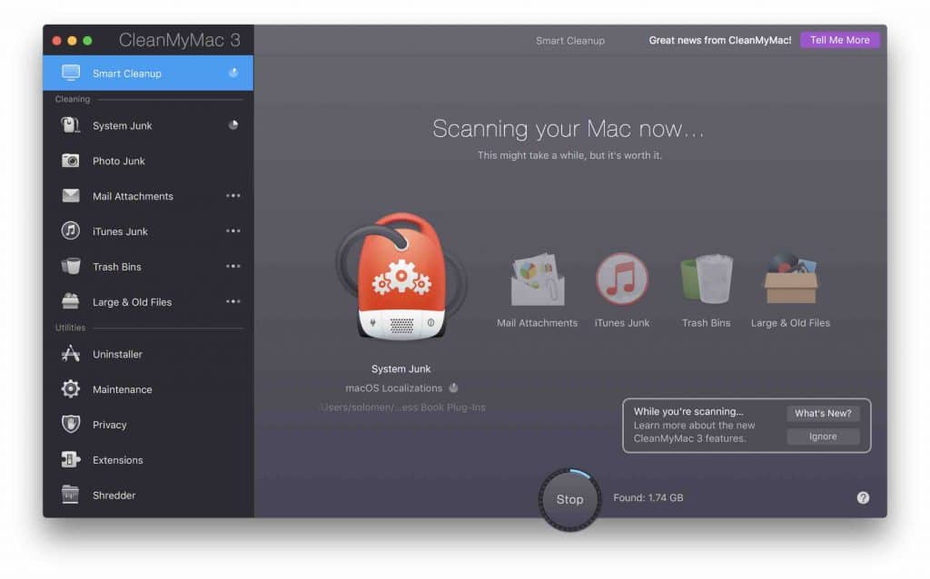 smart scan cleanmymac