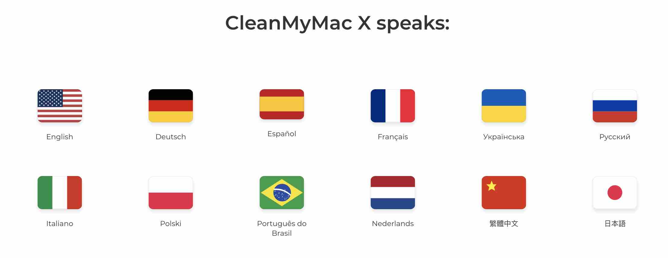 cleanmymac x speaks