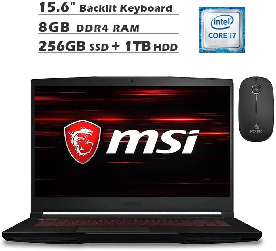 MSI GF63 Thin 15.6 Inch FHD Gaming Laptop 