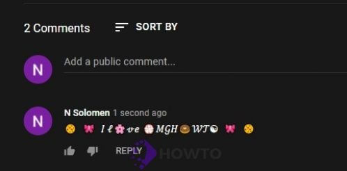 YouTube Comment Formatting