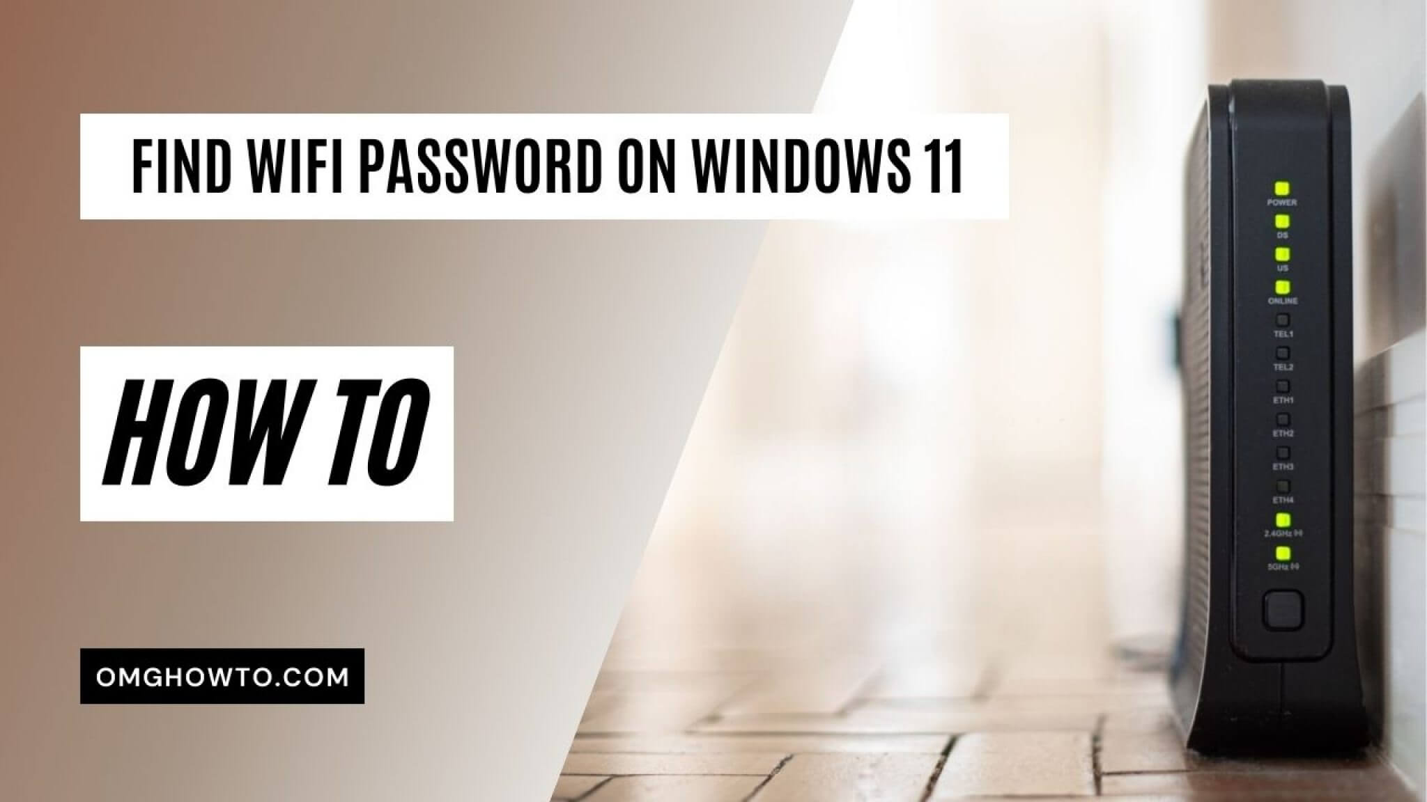 Wifi password windows