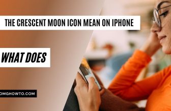 The Crescent Moon icon Mean on iPhone