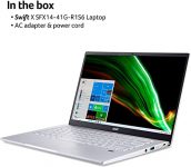 Acer Swift X SFX14-41G-R1S6 Creator Laptop | 14" Full HD 100% sRGB | AMD Ryzen 7 5800U | NVIDIA RTX 3050Ti Laptop GPU | 16GB LPDDR4X | 512GB SSD