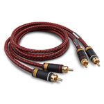 Primeda Auidophile 2RCA Male to 2RCA Male Stereo Audio Cable,Gold Plated