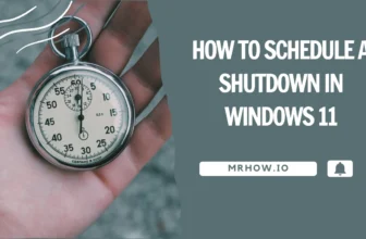 Schedule A Shutdown In Windows 11