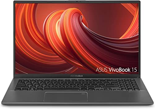 ASUS VivoBook 15 Thin and Light Laptop, 15.6” FHD Display, Intel i3-1005G1 CPU, 8GB RAM, 128GB SSD, Backlit Keyboard, Fingerprint, Windows 10 Home
