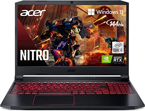Acer Nitro 5 AN515-55-53E5 Gaming Laptop, Intel Core i5-10300H, FHD 144Hz IPS Display