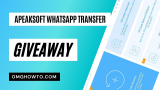 Giveaway: Apeaksoft WhatsApp Transfer For Windows and macOS