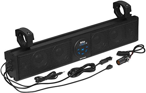 BOSS Audio Systems BRT26A UTV Sound Bar - 26 Inch Wide, IPX5 Rated Weatherproof, Bluetooth