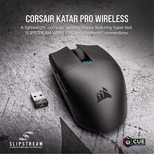 Corsair Katar Pro Wireless, Lightweight FPS/MOBA Gaming Mouse with Slipstream Technology