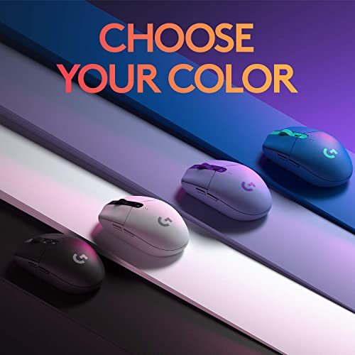 Logitech G305 LIGHTSPEED Wireless Gaming Mouse, Hero 12K Sensor, 12,000 DPI, Lightweight