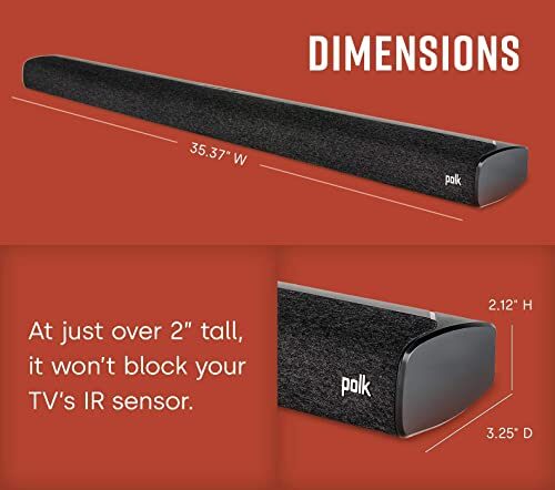 Polk Audio Signa S3 Ultra-Slim TV Sound Bar and Wireless Subwoofer with Built-in Chromecast