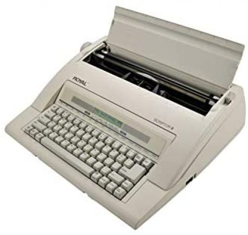 ROYAL 69147T Scriptor II Typewriter White