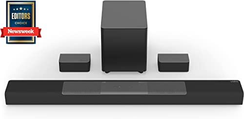 VIZIO M-Series 5.1.2 Premium Sound Bar with Dolby Atmos, DTS:X, Bluetooth, Wireless Subwoofer, Voice Assistant Compatible