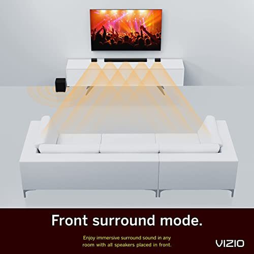 VIZIO V-Series 5.1 Home Theater Sound Bar with Dolby Audio, Bluetooth, Wireless Subwoofer, Voice Assistant Compatible