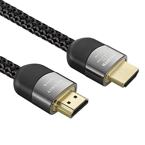 Zeskit Maya 8K 48Gbps Certified Ultra High Speed HDMI Cable 6.5ft, 4K120 8K60 144Hz eARC HDR HDCP