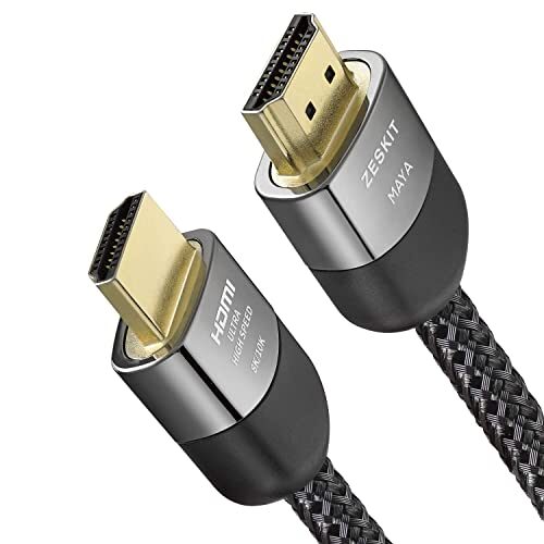 Zeskit Maya 8K 48Gbps Certified Ultra High Speed HDMI Cable 6.5ft, 4K120 8K60 144Hz eARC